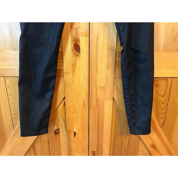 AG Adriano Goldschmied Black The Farrah Skinny Ankle High Rise Jeans Size 25R (8 - Picture 6 of 8